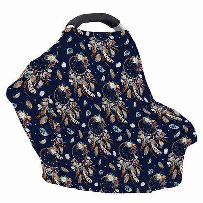 Floral Dream Catcher Pattern Print Baby Seat Cover