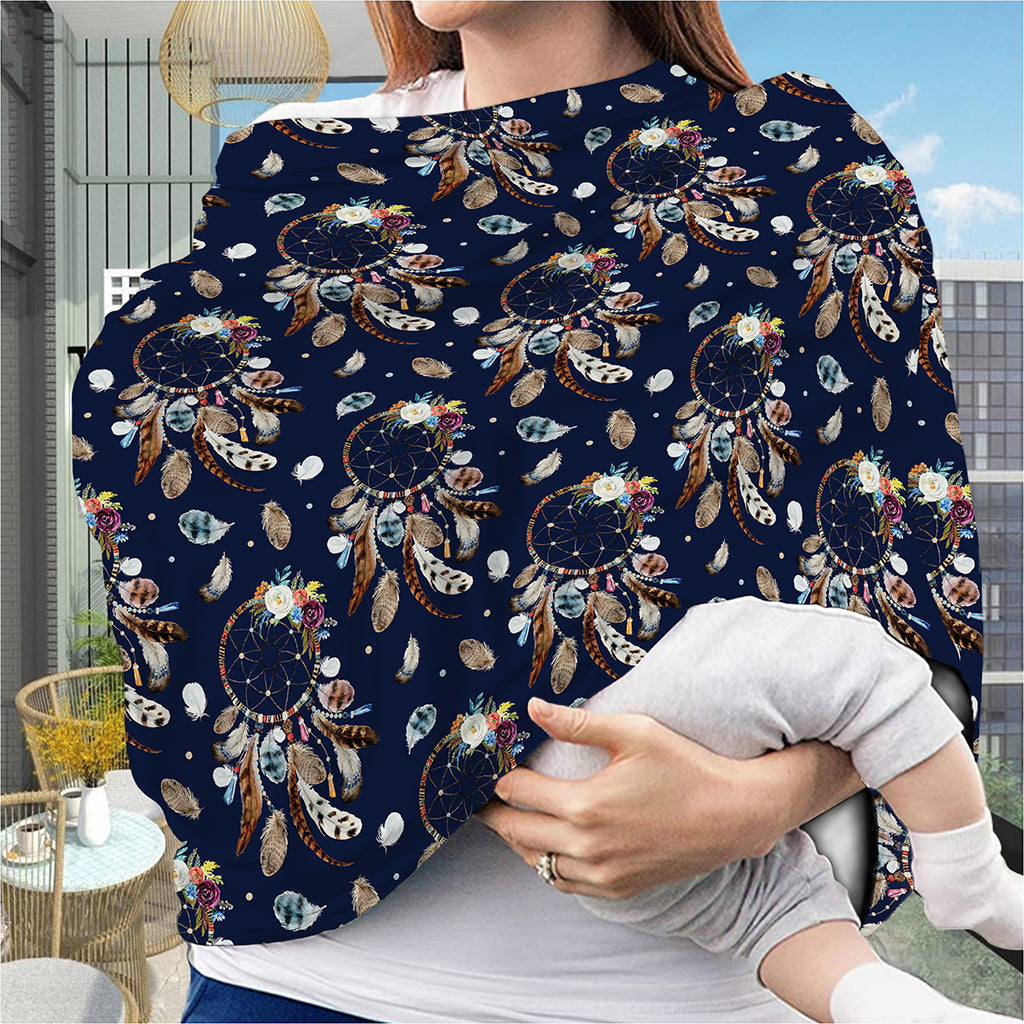 Floral Dream Catcher Pattern Print Baby Seat Cover