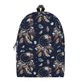Floral Dream Catcher Pattern Print School Backpack