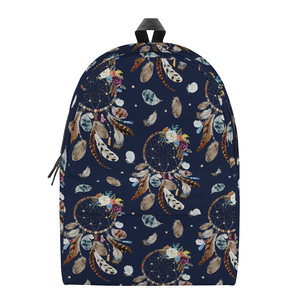 Floral Dream Catcher Pattern Print Backpack