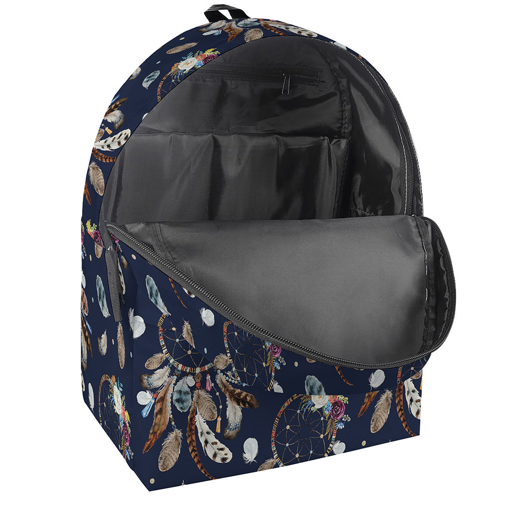 Floral Dream Catcher Pattern Print Backpack