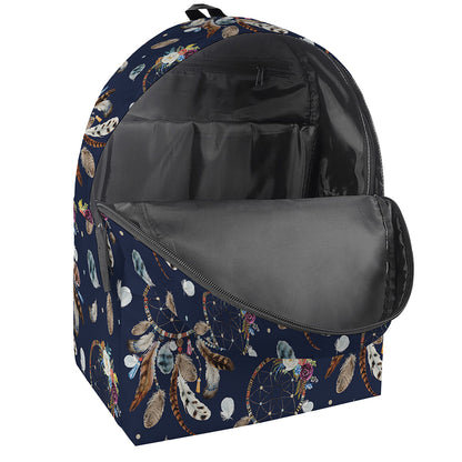 Floral Dream Catcher Pattern Print Backpack