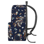 Floral Dream Catcher Pattern Print Backpack