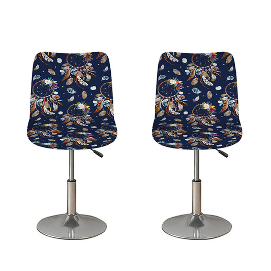 Floral Dream Catcher Pattern Print Bar Stool Covers