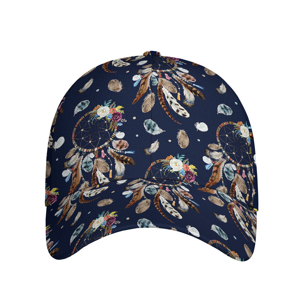 Floral Dream Catcher Pattern Print Baseball Cap