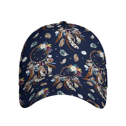 Floral Dream Catcher Pattern Print Baseball Cap