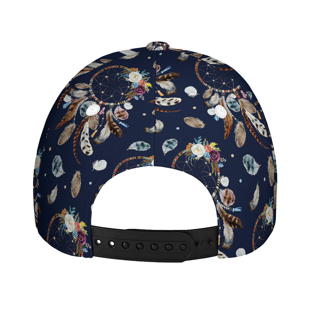 Floral Dream Catcher Pattern Print Baseball Cap