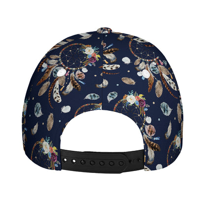Floral Dream Catcher Pattern Print Baseball Cap