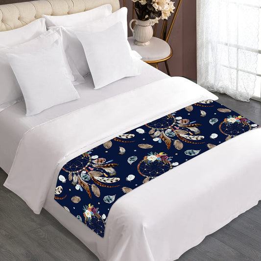 Floral Dream Catcher Pattern Print Bed Runner