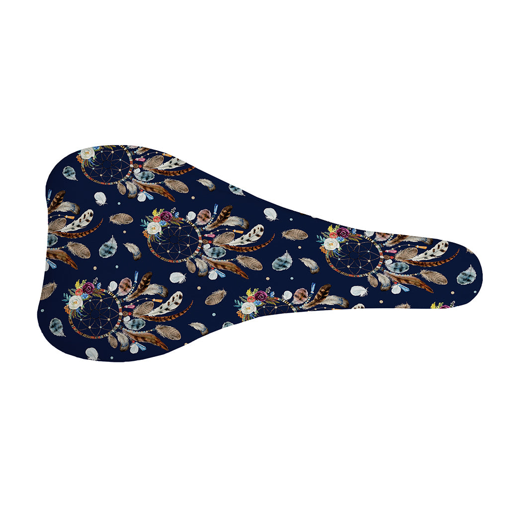 Floral Dream Catcher Pattern Print Bicycle Seat Cover