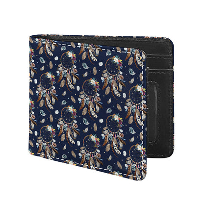 Floral Dream Catcher Pattern Print Bifold Wallet