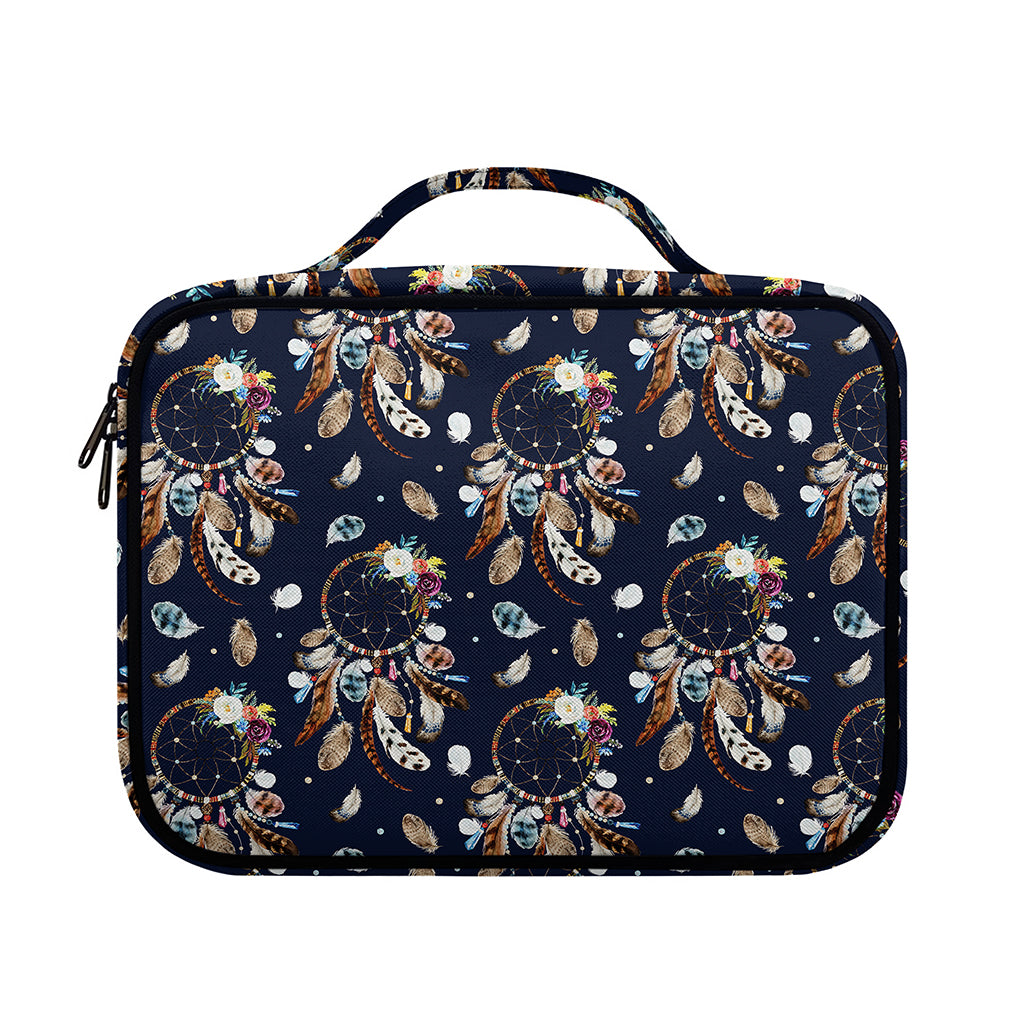 Floral Dream Catcher Pattern Print Briefcase Bible Bag