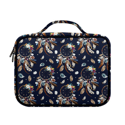 Floral Dream Catcher Pattern Print Briefcase Bible Bag