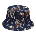 Floral Dream Catcher Pattern Print Bucket Hat