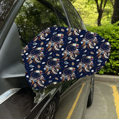 Floral Dream Catcher Pattern Print Car Side Mirror Covers