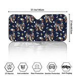 Floral Dream Catcher Pattern Print Car Windshield Sun Shade