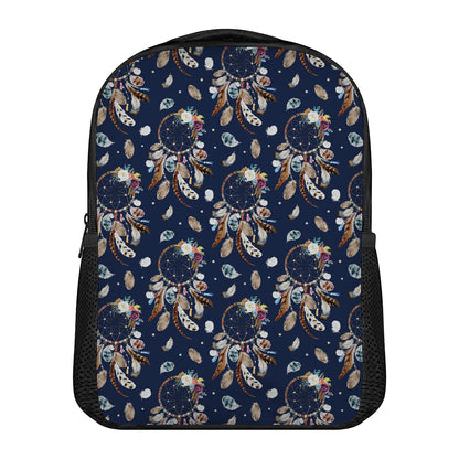 Floral Dream Catcher Pattern Print Casual Backpack