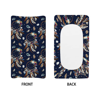 Floral Dream Catcher Pattern Print Changing Pad Cover