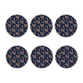 Floral Dream Catcher Pattern Print Coaster Set