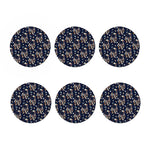 Floral Dream Catcher Pattern Print Coaster Set