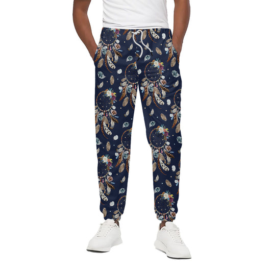 Floral Dream Catcher Pattern Print Cotton Pants