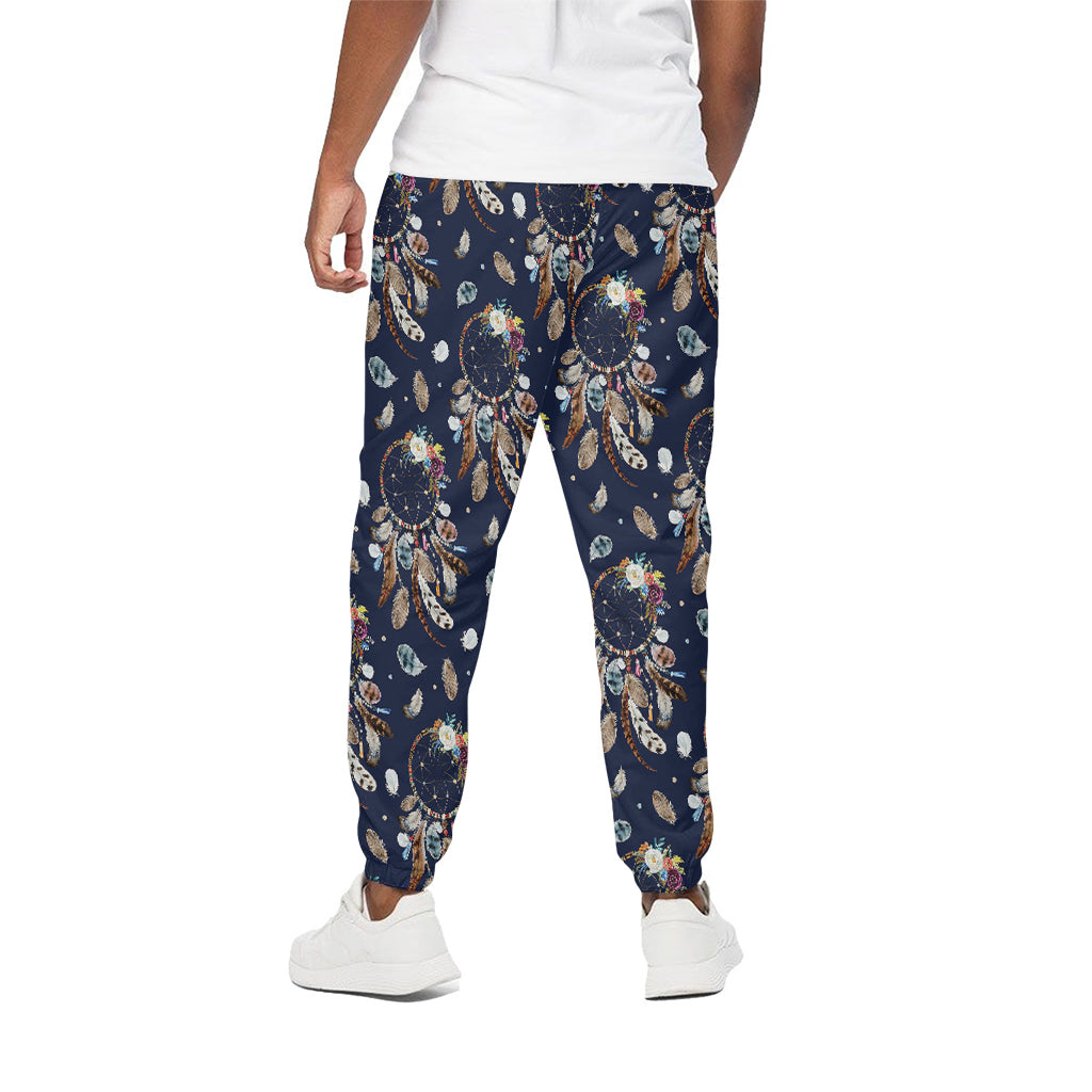Floral Dream Catcher Pattern Print Cotton Pants