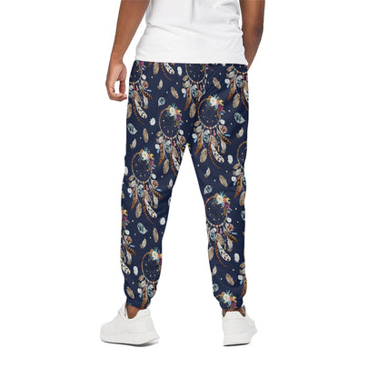 Floral Dream Catcher Pattern Print Cotton Pants