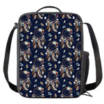 Floral Dream Catcher Pattern Print Crossbody Lunch Bag