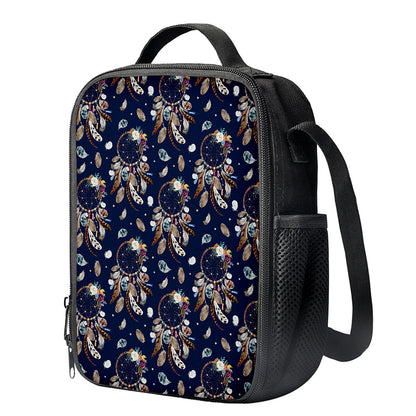 Floral Dream Catcher Pattern Print Crossbody Lunch Bag
