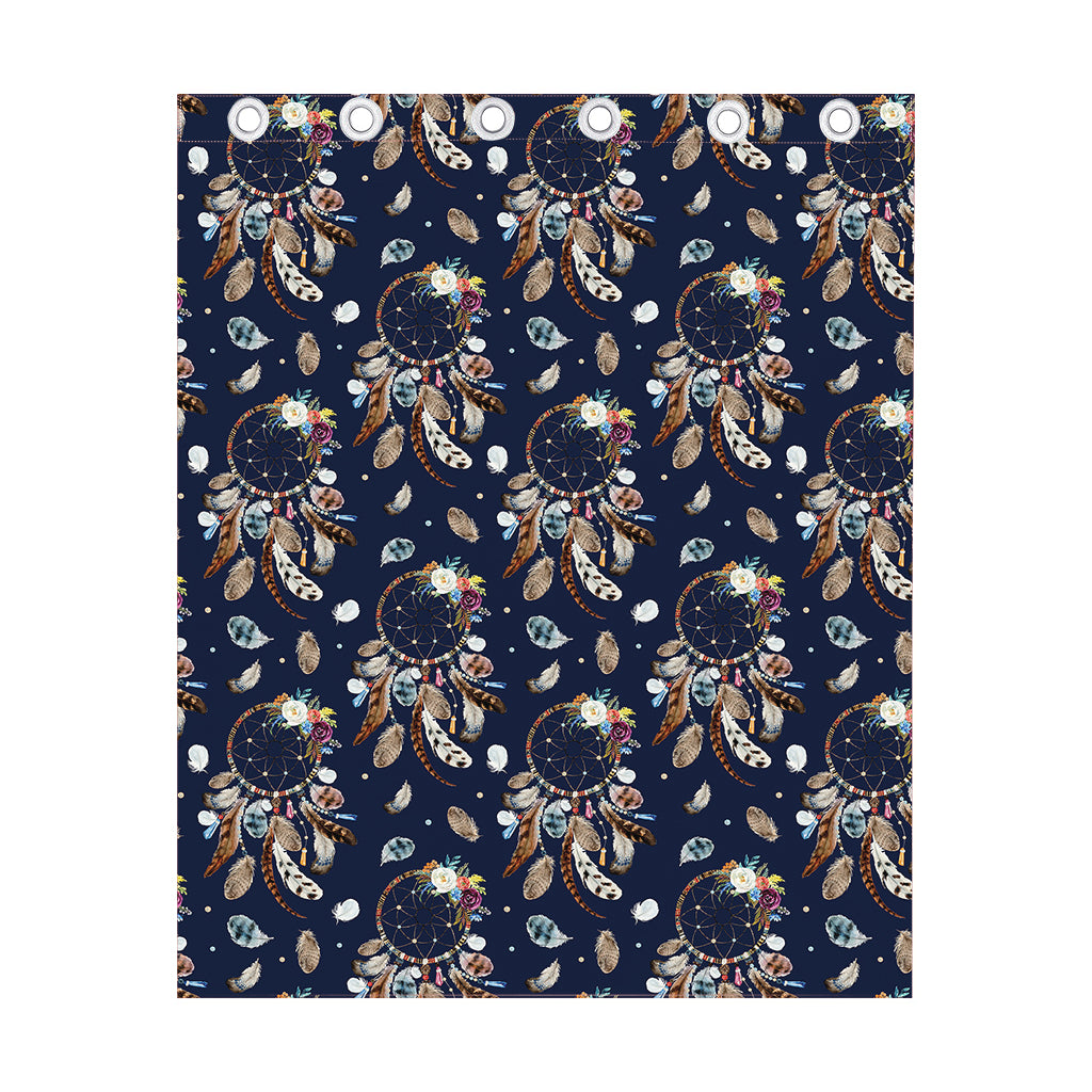 Floral Dream Catcher Pattern Print Curtain