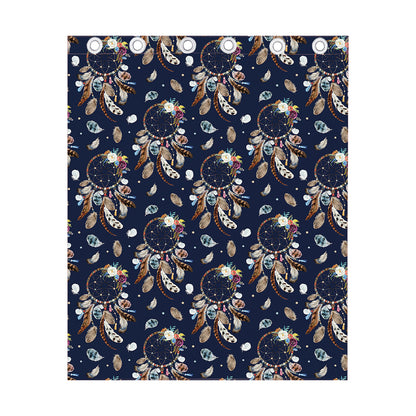 Floral Dream Catcher Pattern Print Curtain