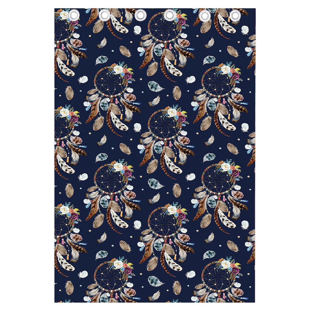 Floral Dream Catcher Pattern Print Curtain