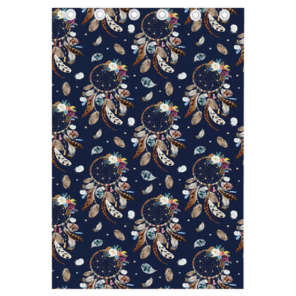 Floral Dream Catcher Pattern Print Curtain