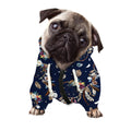 Floral Dream Catcher Pattern Print Dog Zip Up Hoodie