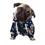 Floral Dream Catcher Pattern Print Dog Zip Up Hoodie