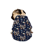 Floral Dream Catcher Pattern Print Dog Zip Up Jacket