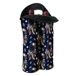 Floral Dream Catcher Pattern Print Double Neoprene Wine Tote