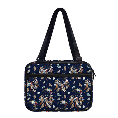 Floral Dream Catcher Pattern Print Double Strap Bible Bag