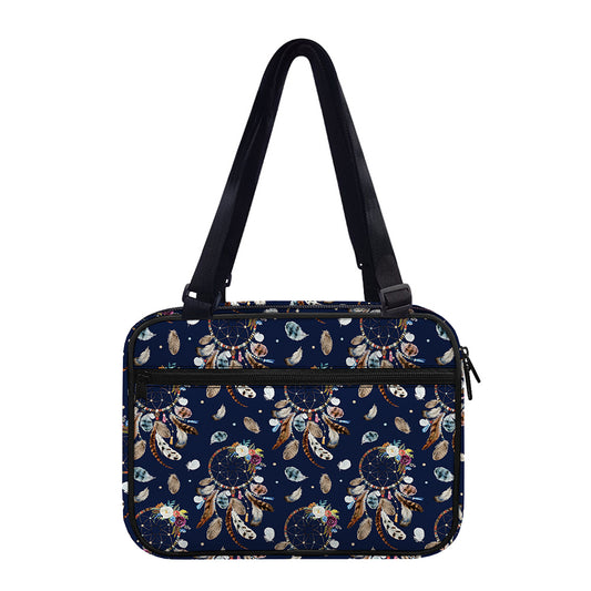Floral Dream Catcher Pattern Print Double Strap Bible Bag