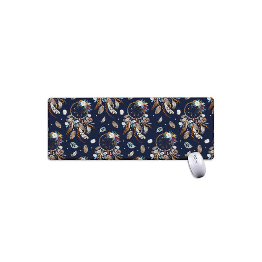Floral Dream Catcher Pattern Print Extended Mouse Pad
