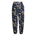 Floral Dream Catcher Pattern Print Fleece Lined Knit Pants