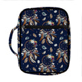Floral Dream Catcher Pattern Print Front Pocket Bible Bag