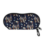 Floral Dream Catcher Pattern Print Glasses Case