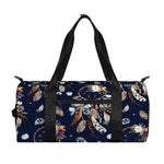 Floral Dream Catcher Pattern Print Gym Bag