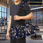 Floral Dream Catcher Pattern Print Gym Bag