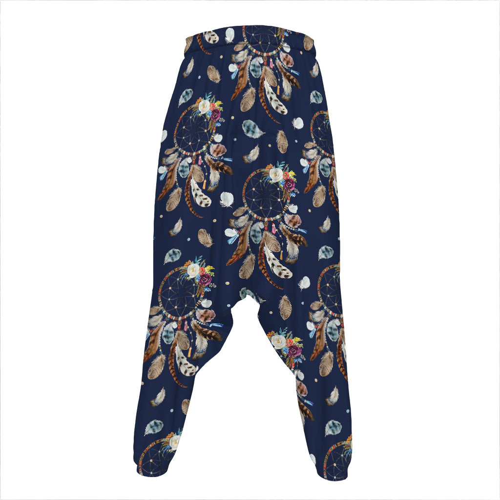 Floral Dream Catcher Pattern Print Hammer Pants
