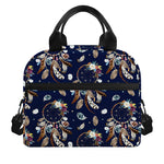 Floral Dream Catcher Pattern Print Insulated Lunch Bag