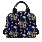Floral Dream Catcher Pattern Print Insulated Lunch Bag
