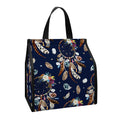 Floral Dream Catcher Pattern Print Insulated Lunch Tote