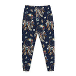 Floral Dream Catcher Pattern Print Jogger Pants